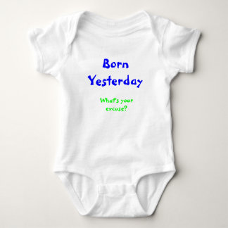 Geboren gestern baby strampler