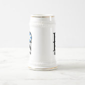 GEBOREN Glasgow Scotland Bierglas (Mittel)