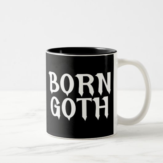 Geboren Goth Zweifarbige Tasse (Rechts)