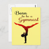 Geboren, Gymnast zu sein Postkarte (Vorne/Hinten)