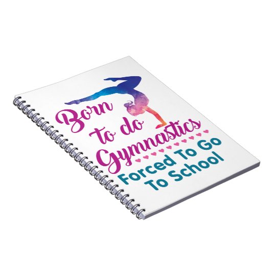 Geboren, Gymnastik zu betreiben, gezwungen, zur Sc Notizblock (Rechte Seite)
