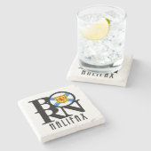 GEBOREN Halifax, Nova Scotia Steinuntersetzer (Seitenansicht)