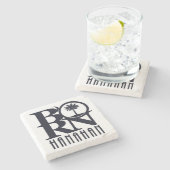 GEBOREN Hanahan SC Steinuntersetzer (Seitenansicht)