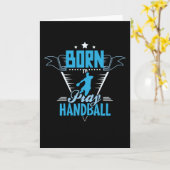 Geboren, Handball zu spielen Karte (Gelbe Blume)