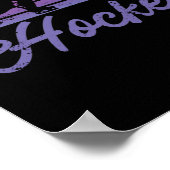 Geboren, Hockey Hockey Winter Vintag spielen Poster (Ecke)