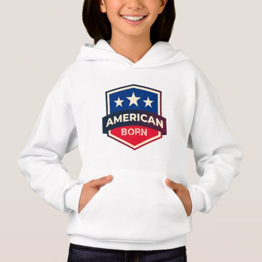 Geboren Hoodie (Vorderseite)