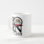 GEBOREN Huntington Beach 11oz Kaffeetasse (Vorderseite Links)