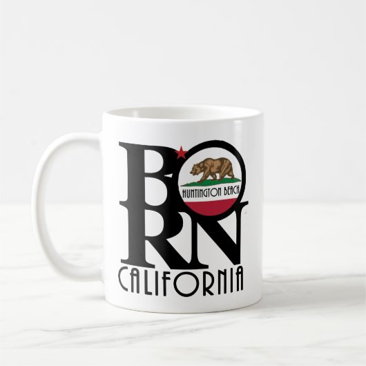 GEBOREN Huntington Beach 11oz Kaffeetasse (Links)