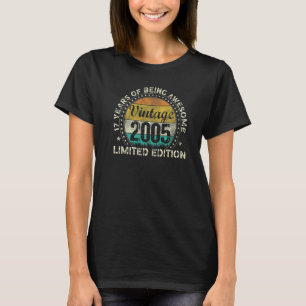 Geboren im 17-jährigen Vintag 2005 17. Geburtstag T-Shirt