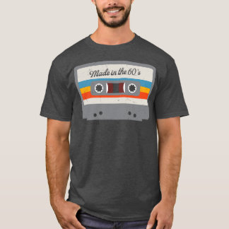 Geboren im 60er Funny Retro Cassette Tape Geburtst T-Shirt