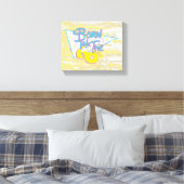 Geboren im 60er, Spaß Cooler alter Kunst Leinwanddruck (Insitu (Schlafzimmer))