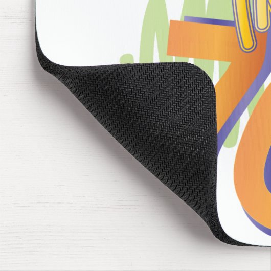 Geboren im 70er Cooles Old AgeFun Mousepad (Ecke)