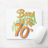 Geboren im 70er Cooles Old AgeFun Mousepad (Mit Mouse)