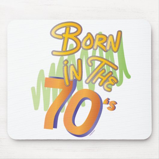 Geboren im 70er Cooles Old AgeFun Mousepad (Vorne)