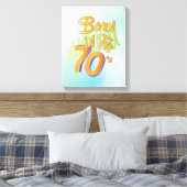 Geboren im 70er, Fun Cool Old Age Art Leinwand dru (Insitu (Schlafzimmer))