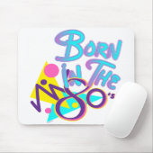 Geboren im 80er Cooles Zeitalter Mousepad (Mit Mouse)
