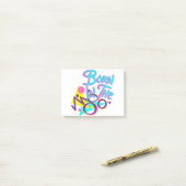 Geboren im 80er Cooles Zeitalter Post-it Klebezettel (Auf Schreibtisch)