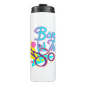 Geboren im 80er Cooles Zeitalter Thermosbecher (Vorderseite)