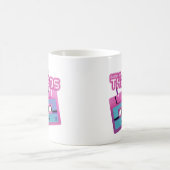 Geboren im 80er und im Wandband mit dem Stolz Kaffeetasse (Mittel)