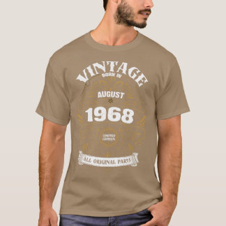 Geboren im August 1968 Geburtstag T-Shirt