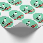 Geboren im chinesischen Rooster-Jahr 2017 Geburtst Geschenkpapier (Ecke)