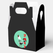 Geboren im chinesischen Rooster-Jahr 2017 Geburtst Geschenkschachtel (Geöffnet)