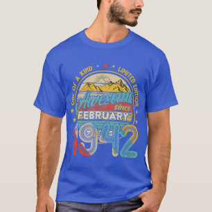 Geboren im Februar 1942 79. Geburtstagsgeschenk Re T-Shirt