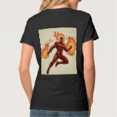 "Geboren im Feuer, entfesselt den Power!" T-Shirt (Rückseite)