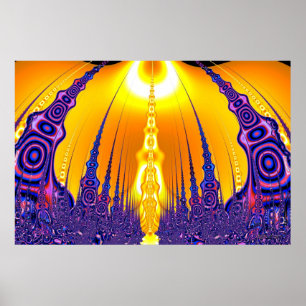 "Geboren im geheimen Tempel" Poster