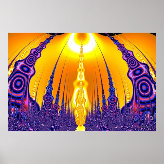 "Geboren im geheimen Tempel" Poster (Vorne)