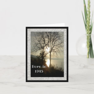 Geboren im Jahr 1945 Geburtstag Spaß Fakten Grußka Karte