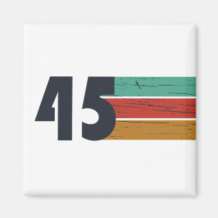Geboren im Jahr 1945 Vintage 80. Geburtstagsgesche Magnet
