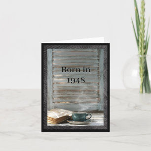 Geboren im Jahr 1948 Geburtstagsspass Karte