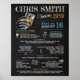 Geboren im Jahr 1959 Männerunterschreiben für eine Poster