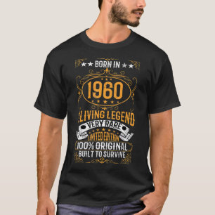 Geboren im Jahr 1960 die lebende Legende sehr selt T-Shirt