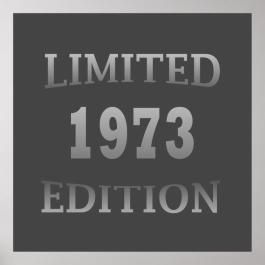 geboren im Jahr 1973, limitierte Auflage von 50 Ja Poster (Vorne)