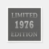geboren im Jahr 1976 Geburtstag elegantes Party Serviette (Vorderseite)