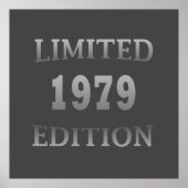 geboren im Jahr 1979 Geburtstagslizenz Poster (Vorne)