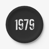 Geboren im Jahr 1979 Pappteller (Vorderseite)