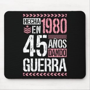 Geboren im Jahr 1980 Krieg 45 Jahre 45 Geburtstags Mousepad