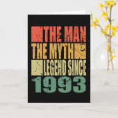 Geboren im Jahr 1990 der Mann der Mythos Geburtsta Karte (Gelbe Blume)