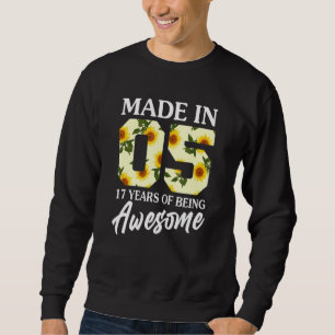 Geboren im Jahr 2005 17 Jahre alte 17. Geburtstags Sweatshirt