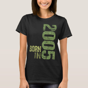 Geboren im Jahr 2005 Vintager 17-jähriger Geburtst T-Shirt