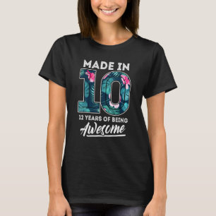 Geboren im Jahr 2010 12-jährige Mädchenjungen für  T-Shirt