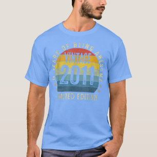 Geboren im Jahr 2011 Vintag 2011 limitierte Auflag T-Shirt