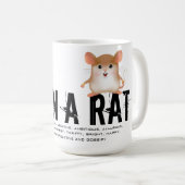 Geboren im Jahr der Ratte Kaffeetasse (VorderseiteRechts)