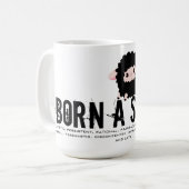 Geboren im Jahr der Schafe Kaffeetasse (Vorderseite Links)