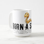 Geboren im Jahr der Schlange Kaffeetasse (Vorderseite Links)