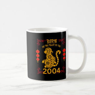 Geboren im Jahr des Affen 2004 Chinesisches Neujah Kaffeetasse