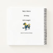 Geboren im Jahr des Dragon Baby Diary Notizblock (Rückseite)